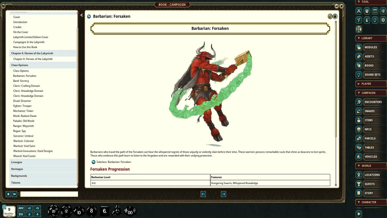 Fantasy Grounds - Labyrinth Worldbook - Players Guide Only Screenshot 0