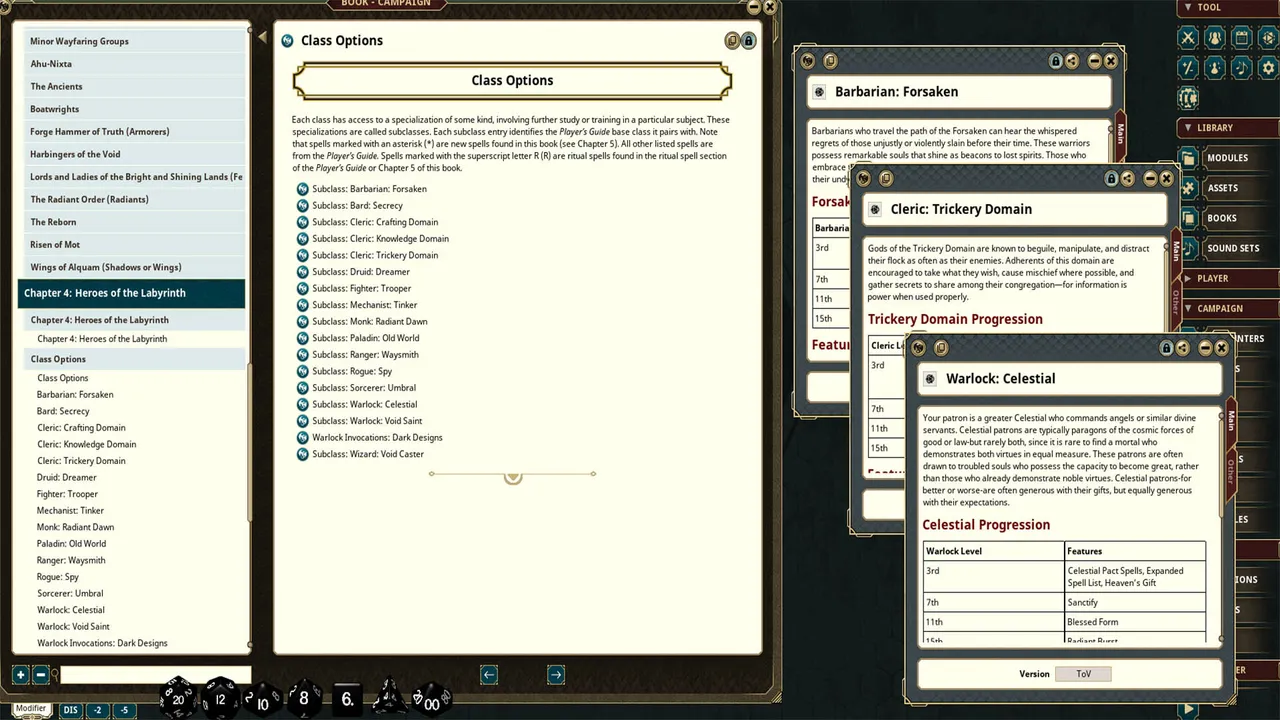 Fantasy Grounds - Labyrinth Worldbook Screenshot 1