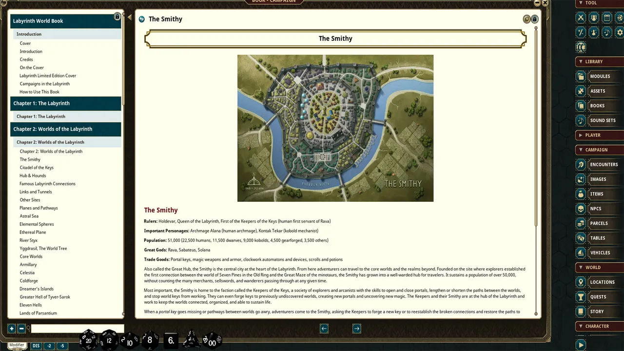 Fantasy Grounds - Labyrinth Worldbook Screenshot 2