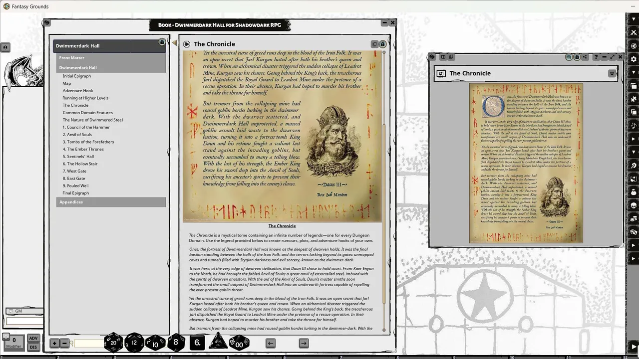 Fantasy Grounds - Dwimmerdark Hall for Shadowdark RPG Screenshot 3