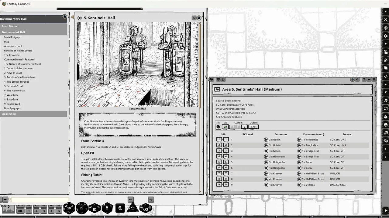 Fantasy Grounds - Dwimmerdark Hall for Shadowdark RPG Screenshot 4