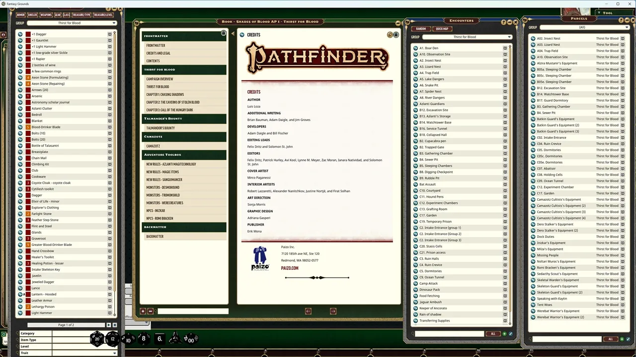 Fantasy Grounds - Pathfinder 2 RPG - Shades of Blood Adventure Path: Thirst for Blood (1 of 3) Screenshot 1