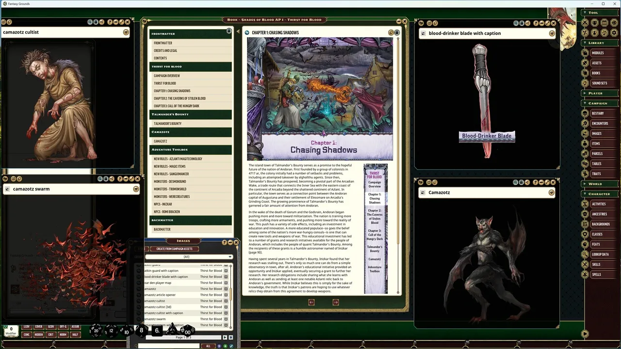 Fantasy Grounds - Pathfinder 2 RPG - Shades of Blood Adventure Path: Thirst for Blood (1 of 3) Screenshot 3