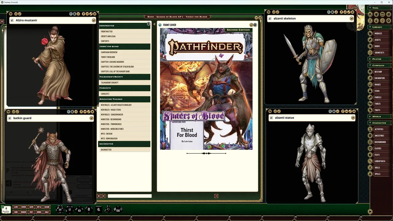 Fantasy Grounds - Pathfinder 2 RPG - Shades of Blood Adventure Path: Thirst for Blood (1 of 3) Screenshot 0