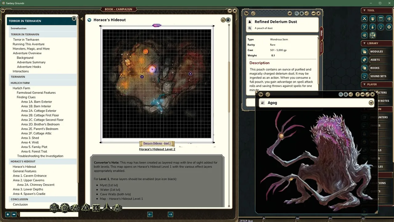Fantasy Grounds - Sebastian Crowe's Terror in Tierhaven Screenshot 4
