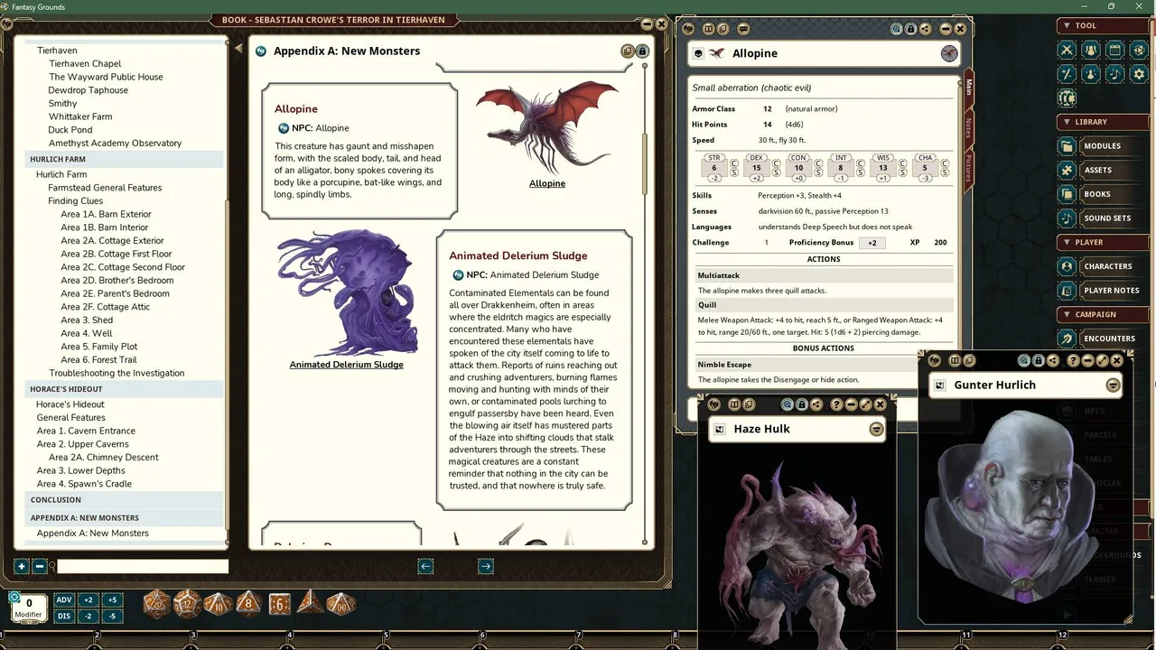 Fantasy Grounds - Sebastian Crowe's Terror in Tierhaven Screenshot 3