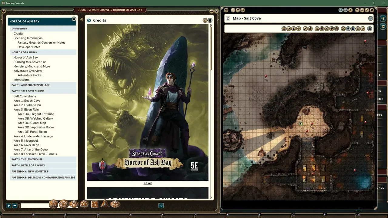 Fantasy Grounds - Sebastian Crowe's Horror of Ash Bay Screenshot 0