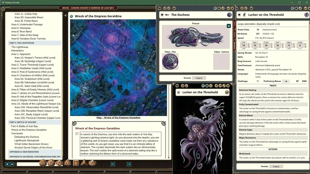 Fantasy Grounds - Sebastian Crowe's Horror of Ash Bay Screenshot 3