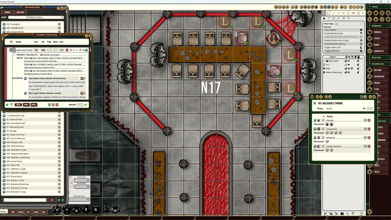 Fantasy Grounds - Pathfinder 2 RPG - Shades of Blood Adventure Path: The Broken Palace (2 of 3) Screenshot 2
