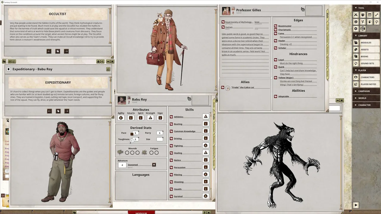 Fantasy Grounds - Royal Society of Mythology Screenshot 2