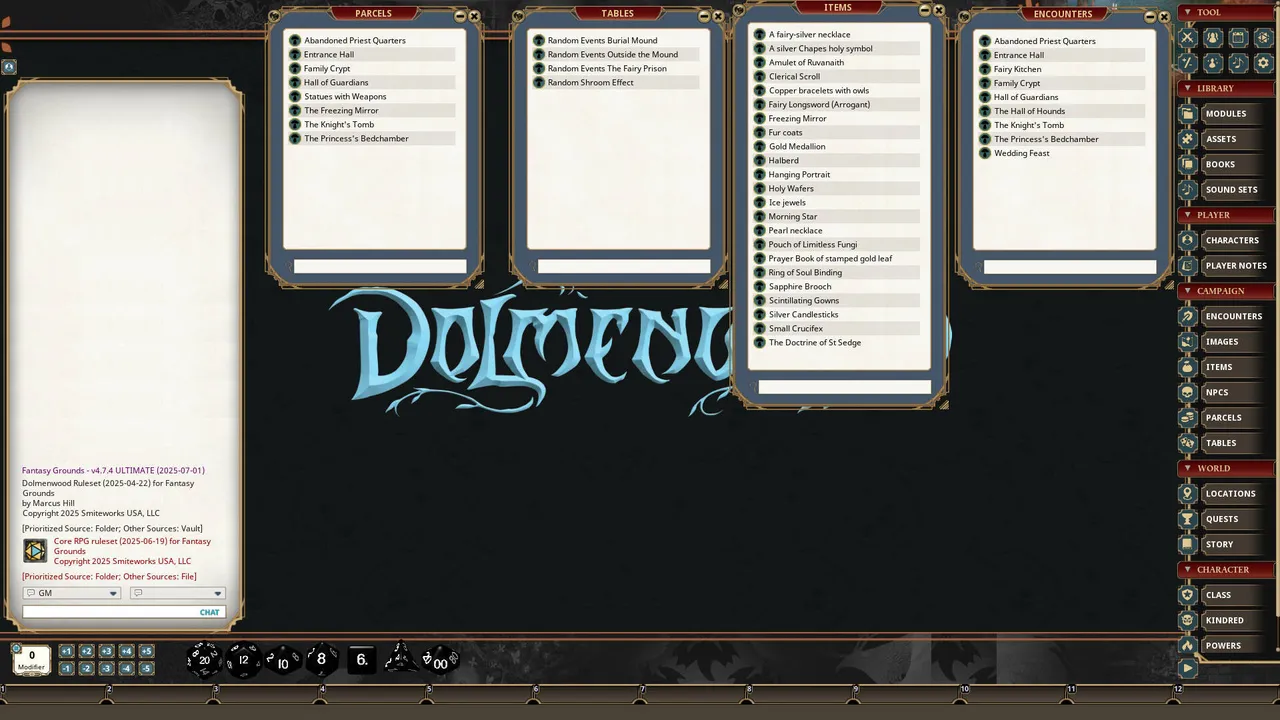 Fantasy Grounds - Dolmenwood - Winter's Daughter Screenshot 0