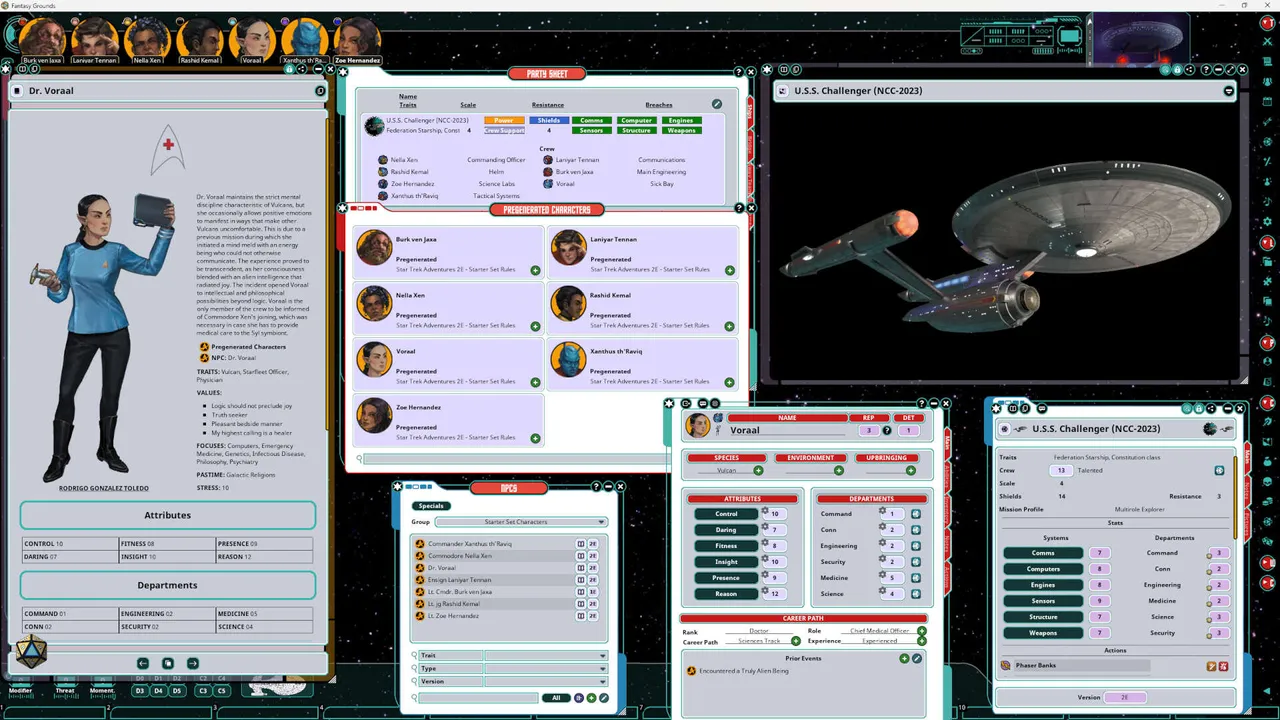 Fantasy Grounds - Star Trek Adventures - The Roleplaying Game - Second Edition Starter Set Screenshot 1