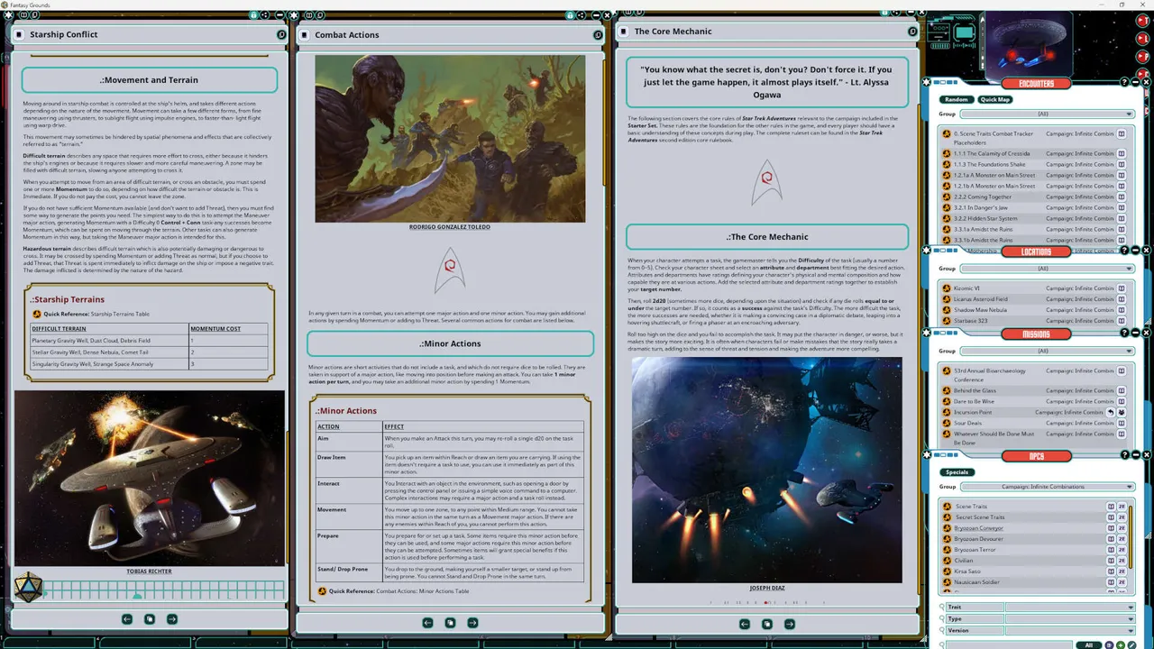 Fantasy Grounds - Star Trek Adventures - The Roleplaying Game - Second Edition Starter Set Screenshot 5