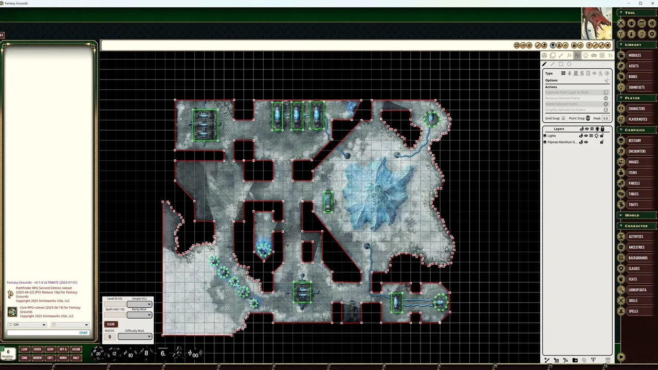 Fantasy Grounds - Pathfinder RPG - Flip-Mat: Alien Ruins Screenshot 3