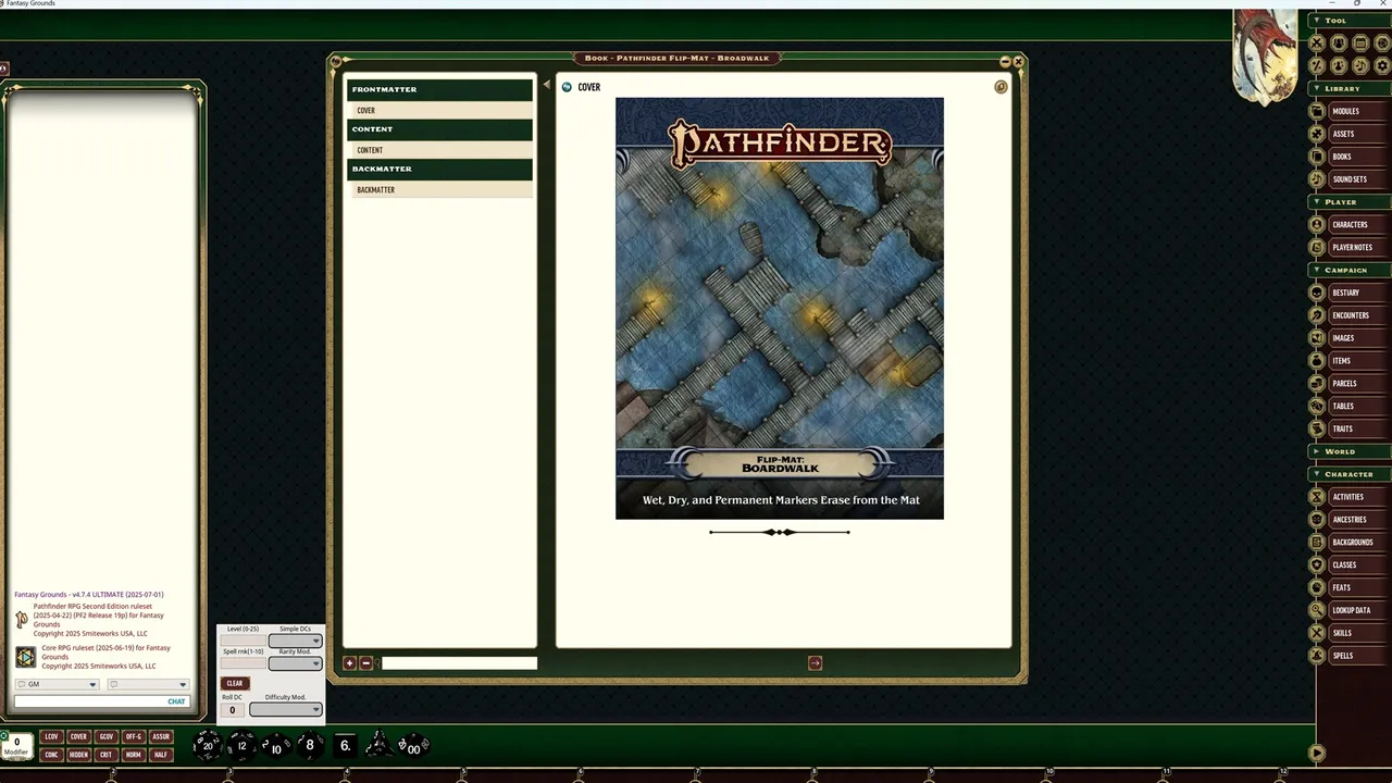 Fantasy Grounds - Pathfinder RPG - Flip-Mat: Boardwalk Screenshot 1
