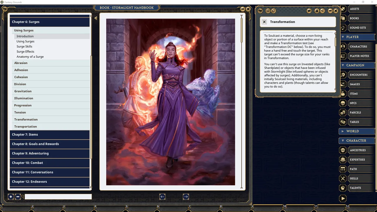 Fantasy Grounds - Stormlight Handbook Screenshot 2