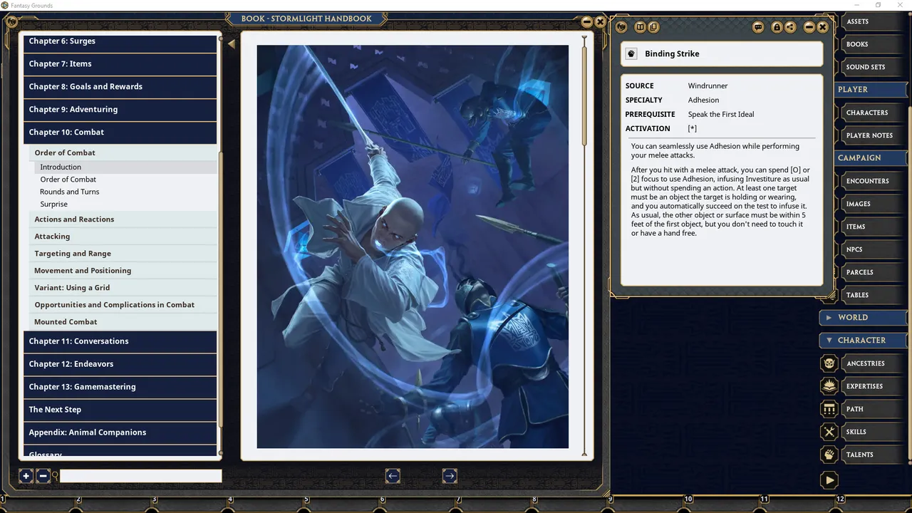 Fantasy Grounds - Stormlight Handbook Screenshot 1