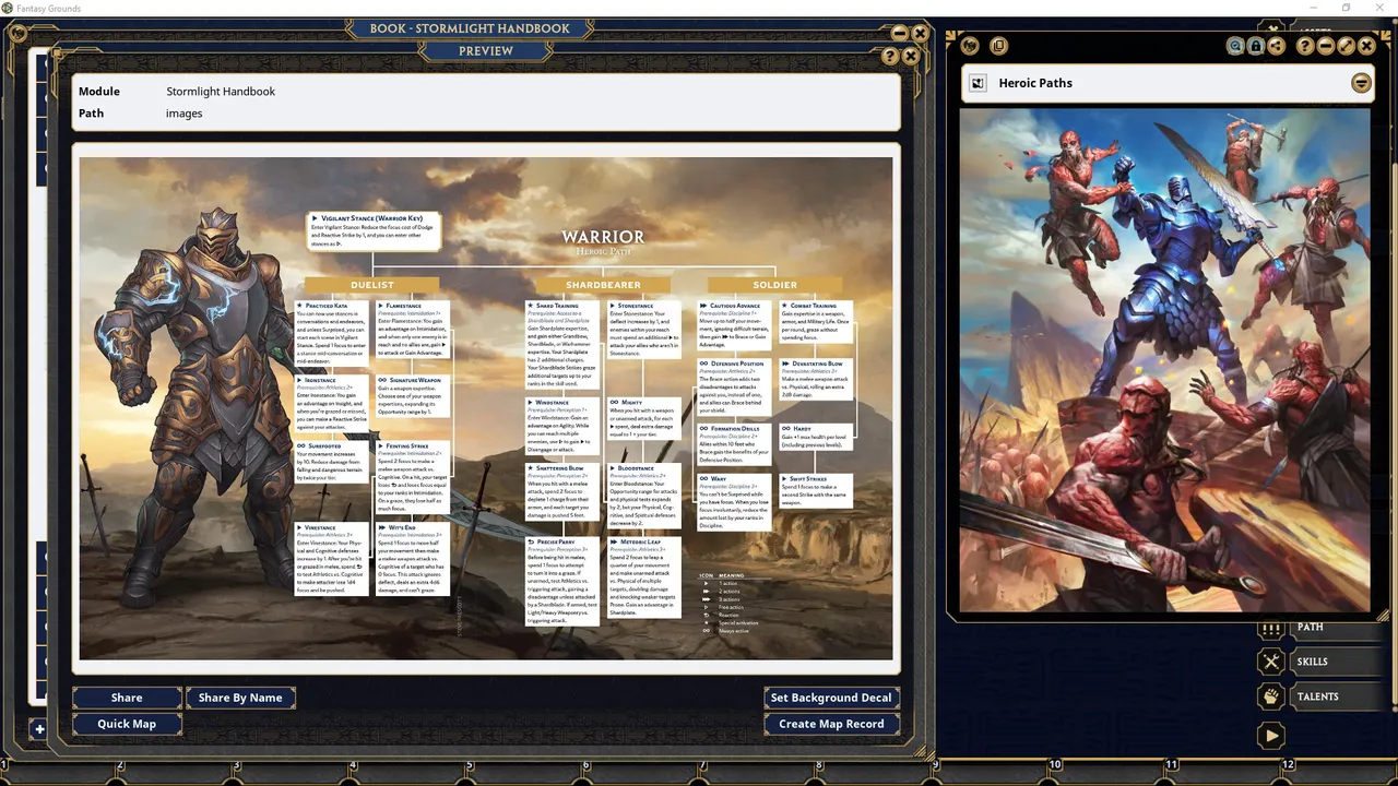 Fantasy Grounds - Stormlight Handbook Screenshot 4