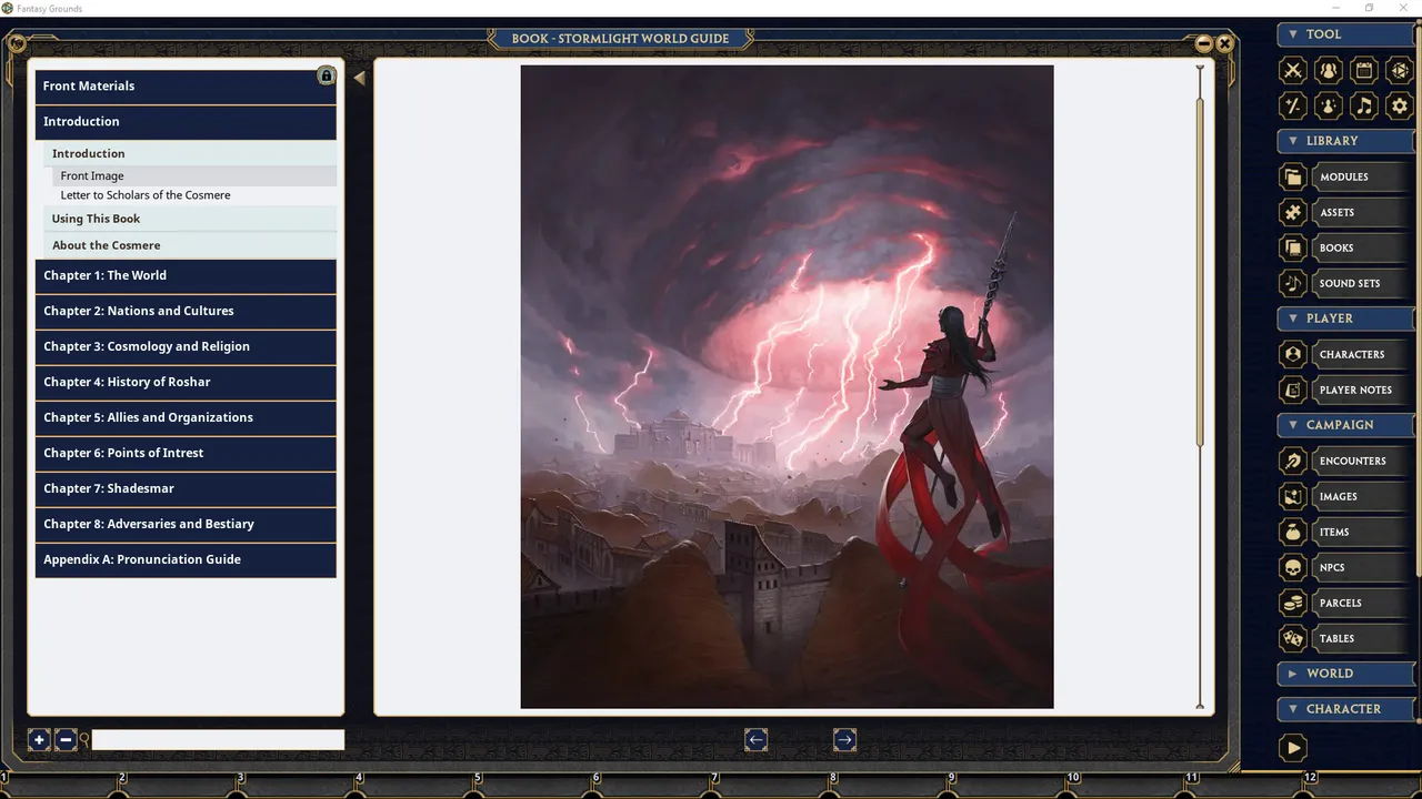 Fantasy Grounds - Stormlight World Guide Screenshot 0