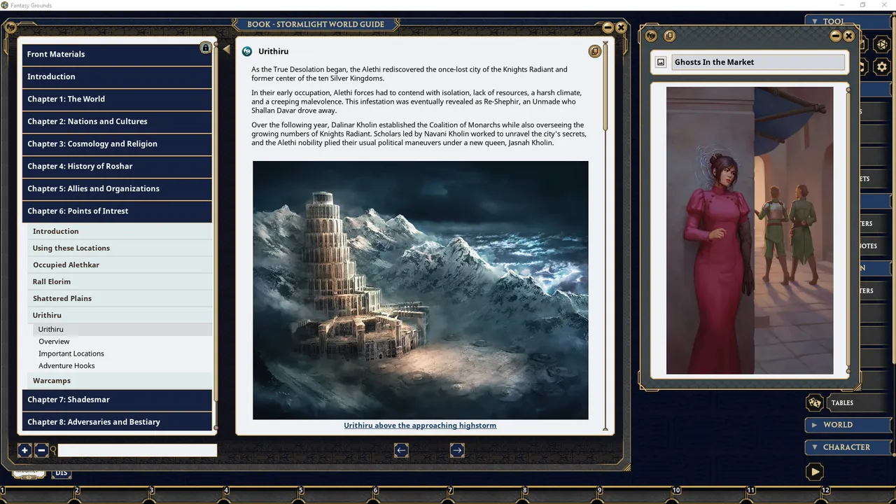 Fantasy Grounds - Stormlight World Guide Screenshot 1