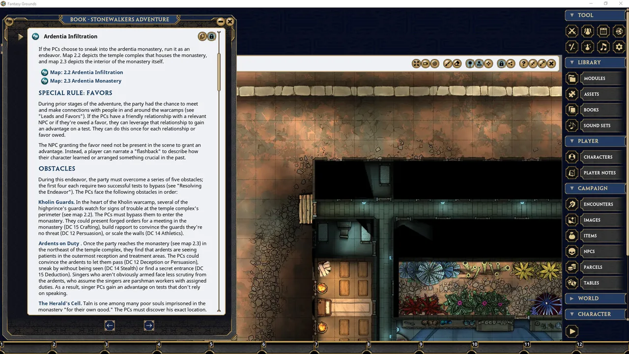 Fantasy Grounds - Stonewalkers Adventure Screenshot 1