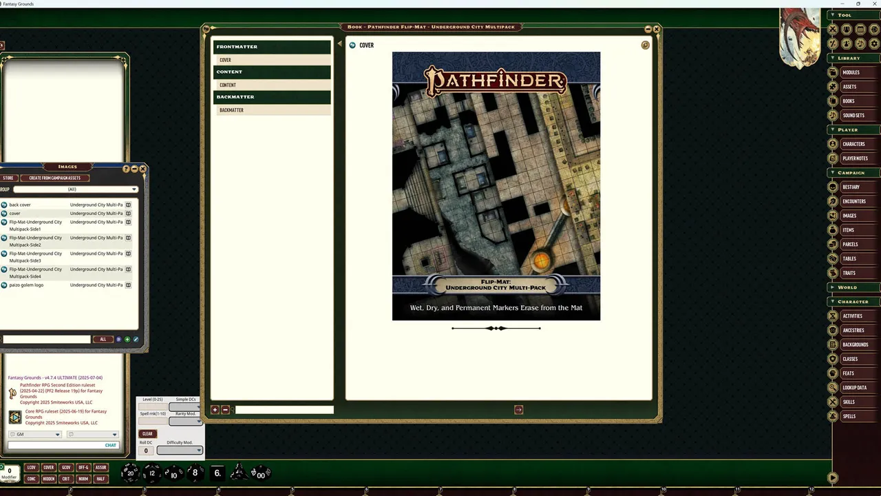 Fantasy Grounds - Pathfinder RPG - Flip-Mat: Underground City Multi-Pack Screenshot 1