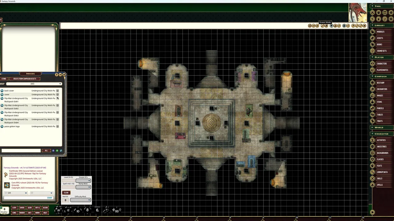 Fantasy Grounds - Pathfinder RPG - Flip-Mat: Underground City Multi-Pack Screenshot 0