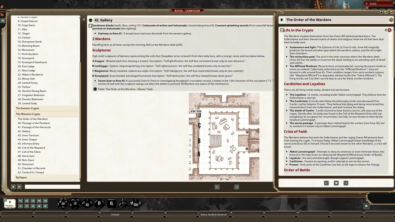 Fantasy Grounds - Dolmenwood - The Ruined Abbey of St. Clewyd Screenshot 3
