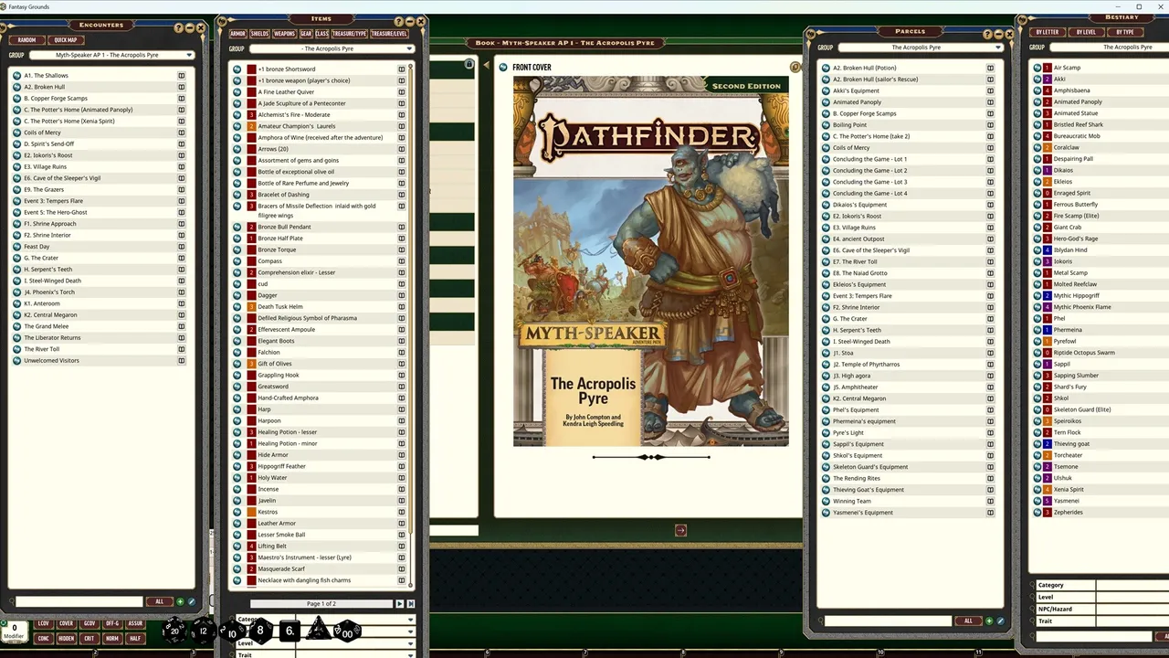 Fantasy Grounds - Pathfinder 2 RPG - Myth-Speaker Adventure Path - The Acropolis Pyre (1 of 3) Screenshot 0