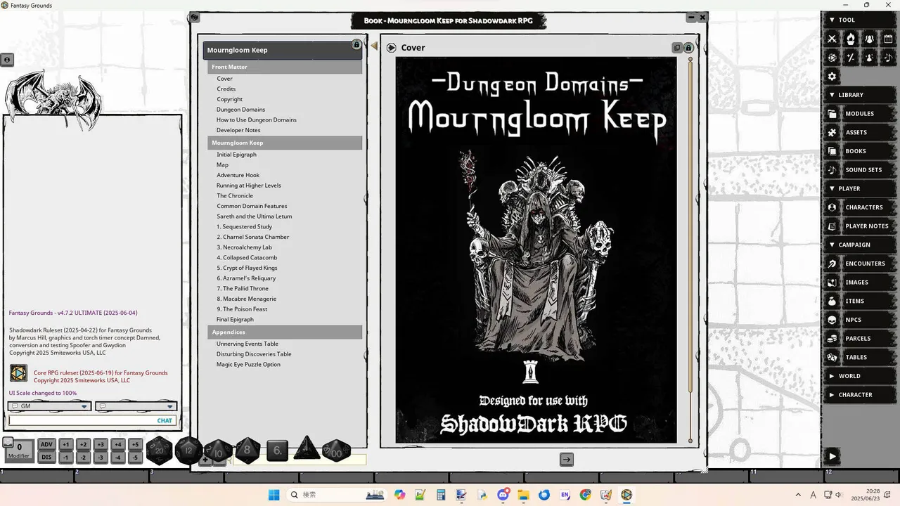 Fantasy Grounds - Mourngloom Keep for Shadowdark RPG Screenshot 0