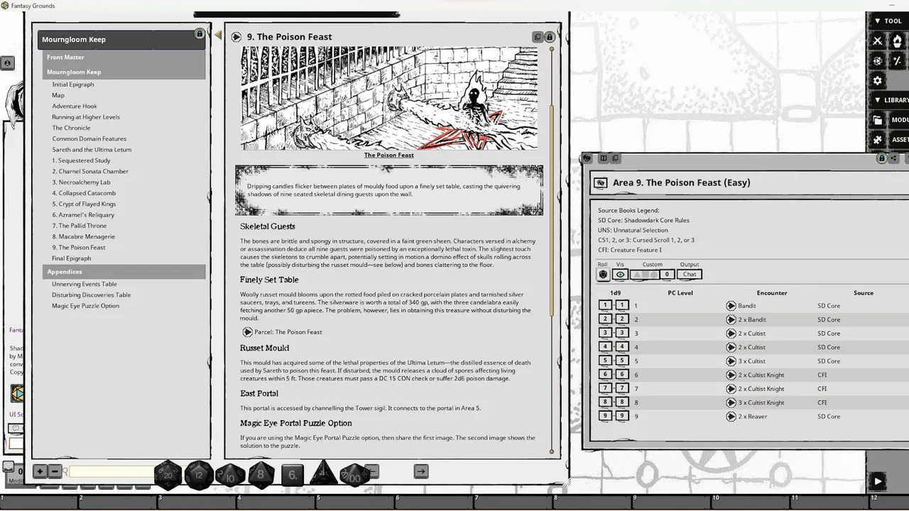 Fantasy Grounds - Mourngloom Keep for Shadowdark RPG Screenshot 1