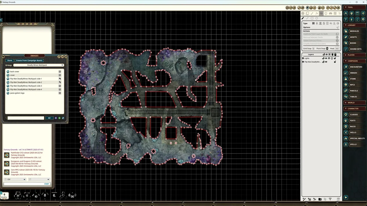 Fantasy Grounds - Pathfinder 2 RPG - Flip-Mat: Deadly Mines Multi-Pack Screenshot 2
