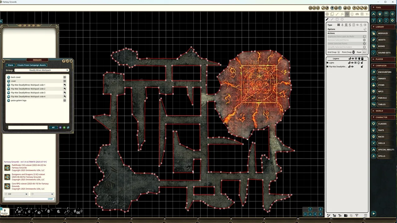 Fantasy Grounds - Pathfinder 2 RPG - Flip-Mat: Deadly Mines Multi-Pack Screenshot 3