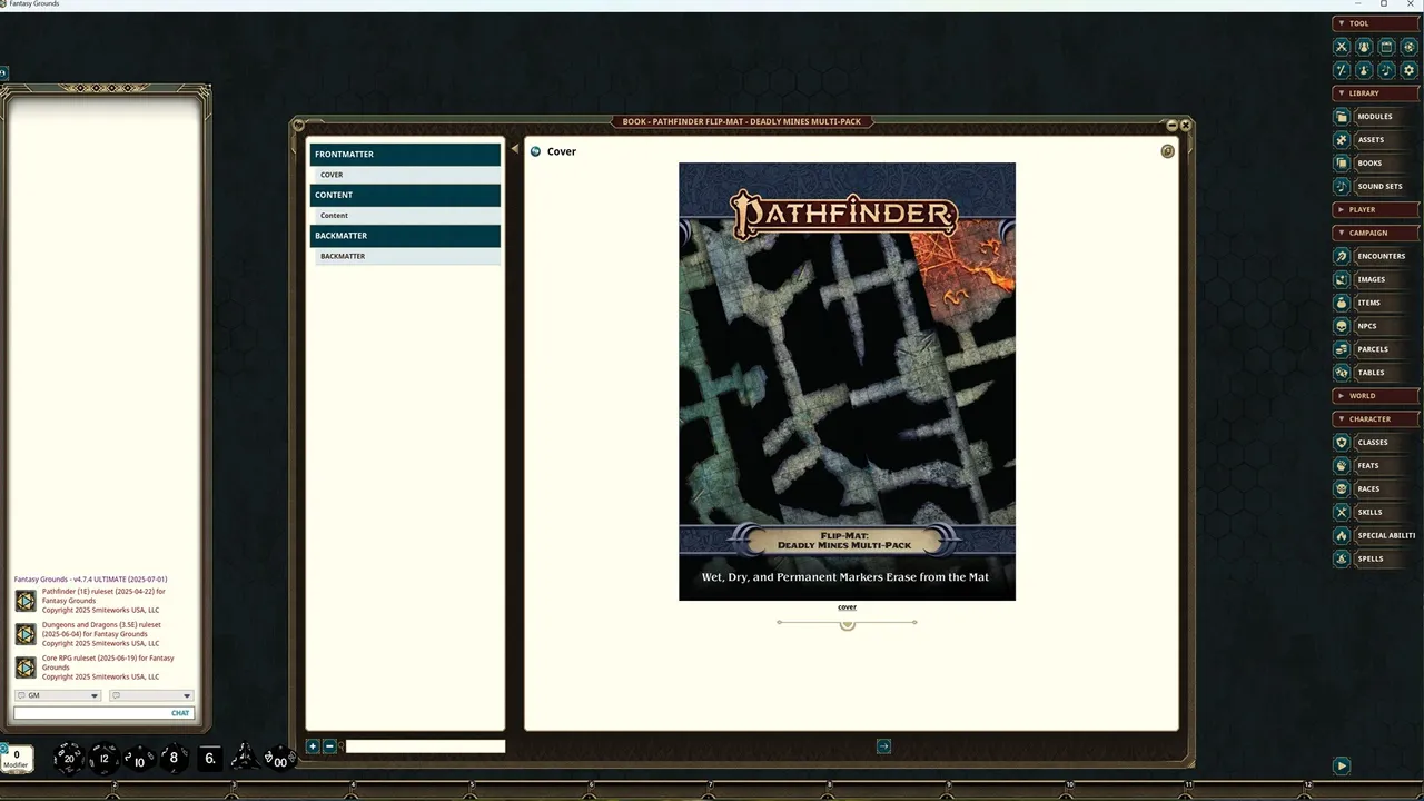 Fantasy Grounds - Pathfinder 2 RPG - Flip-Mat: Deadly Mines Multi-Pack Screenshot 0