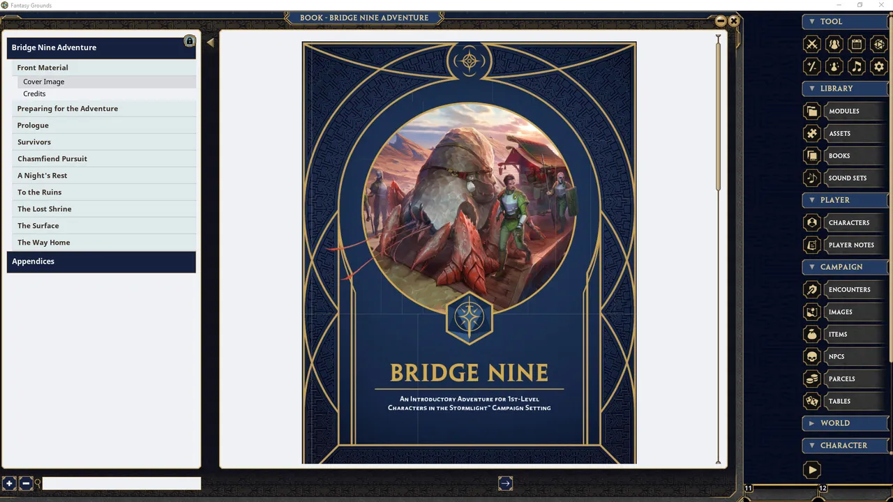 Fantasy Grounds - Bridge Nine Adventure Screenshot 3