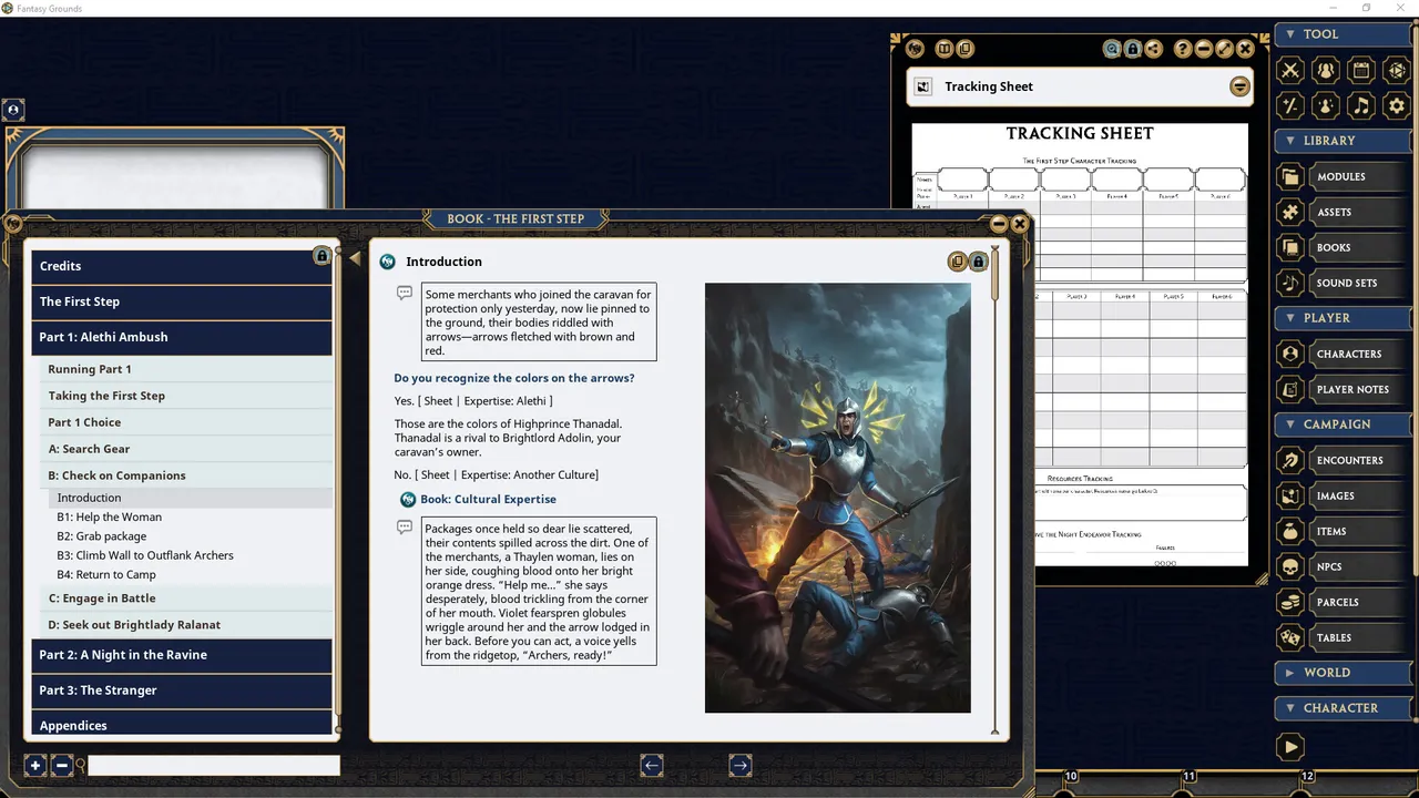 Fantasy Grounds - The First Step Screenshot 0