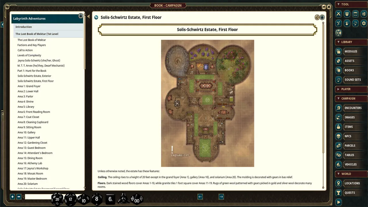 Fantasy Grounds - Labyrinth Adventures Screenshot 1