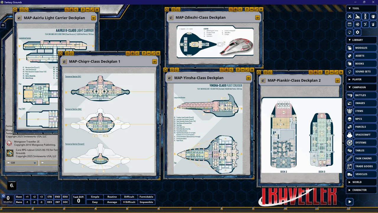 Fantasy Grounds - Traveller - War Fleets of the Fifth Frontier War Screenshot 2
