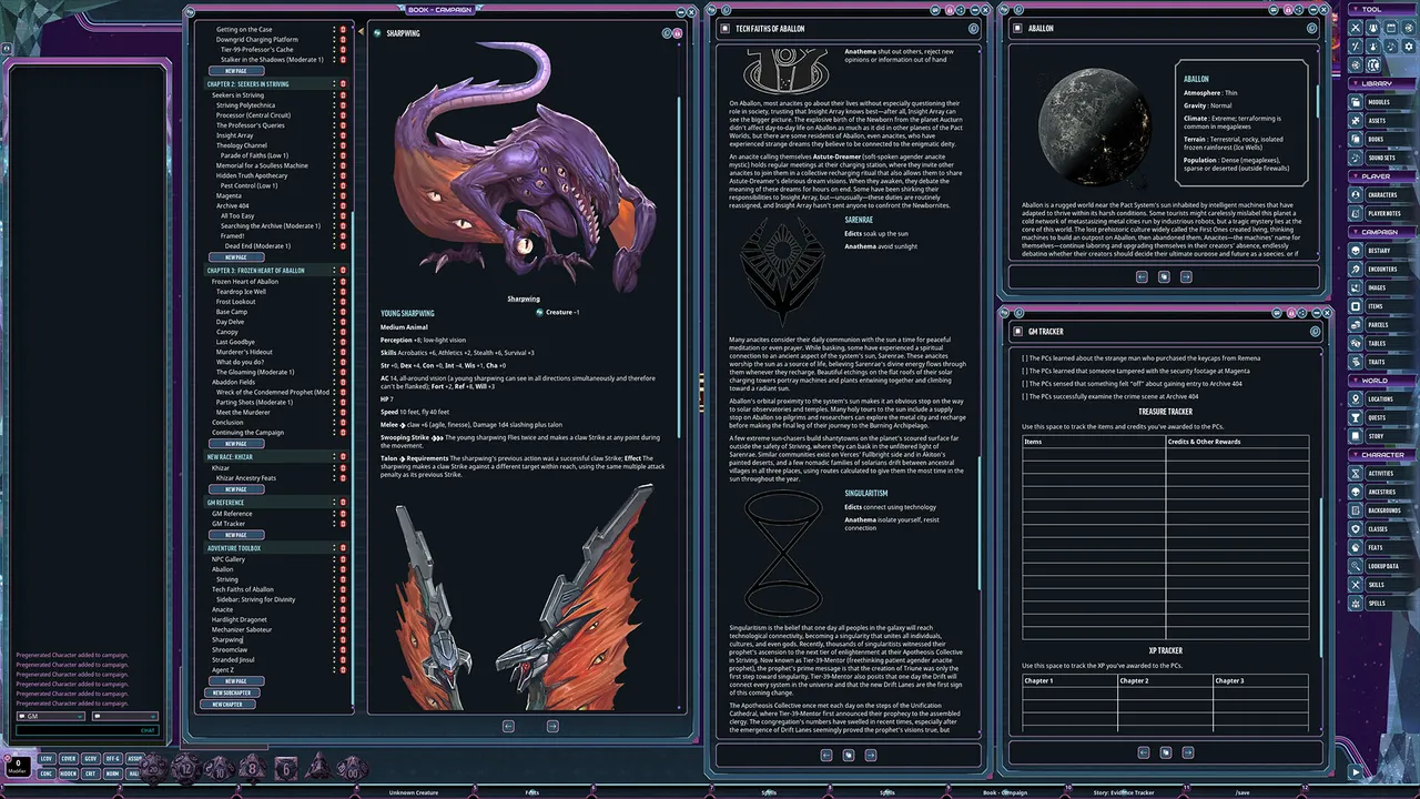 Fantasy Grounds - Starfinder 2 RPG - Murder in Metal City Screenshot 1