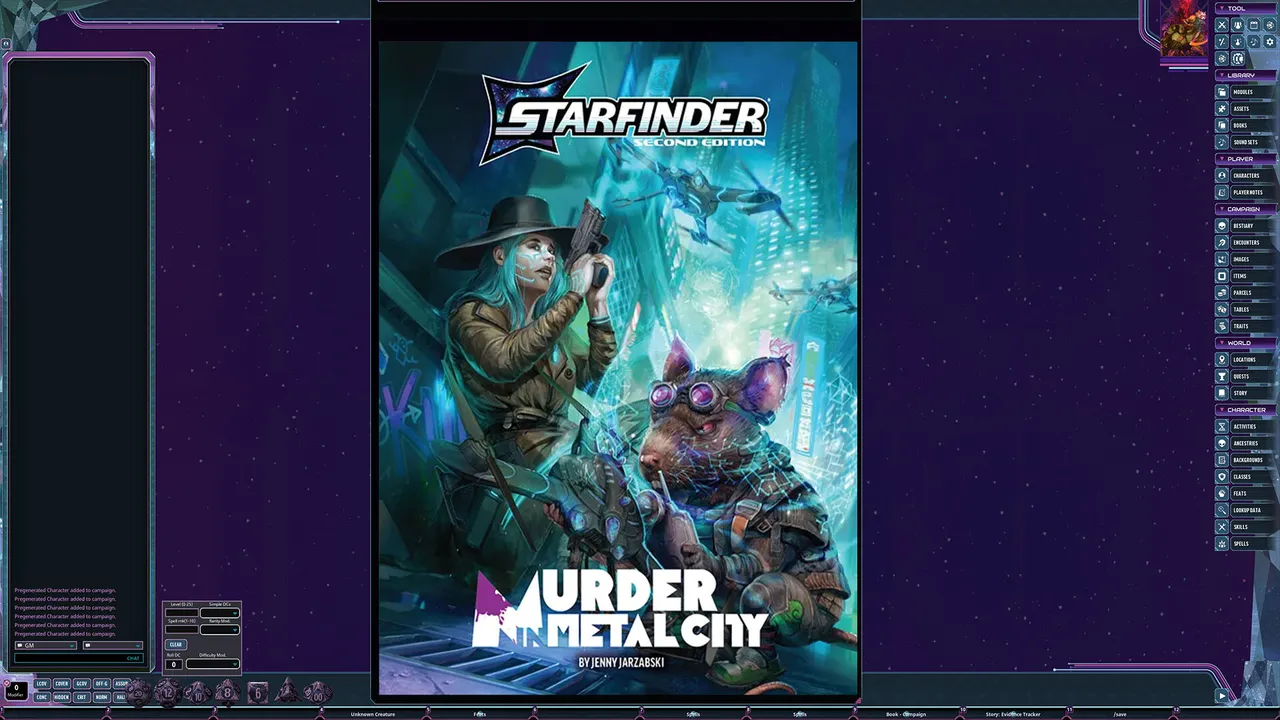 Fantasy Grounds - Starfinder 2 RPG - Murder in Metal City Screenshot 0
