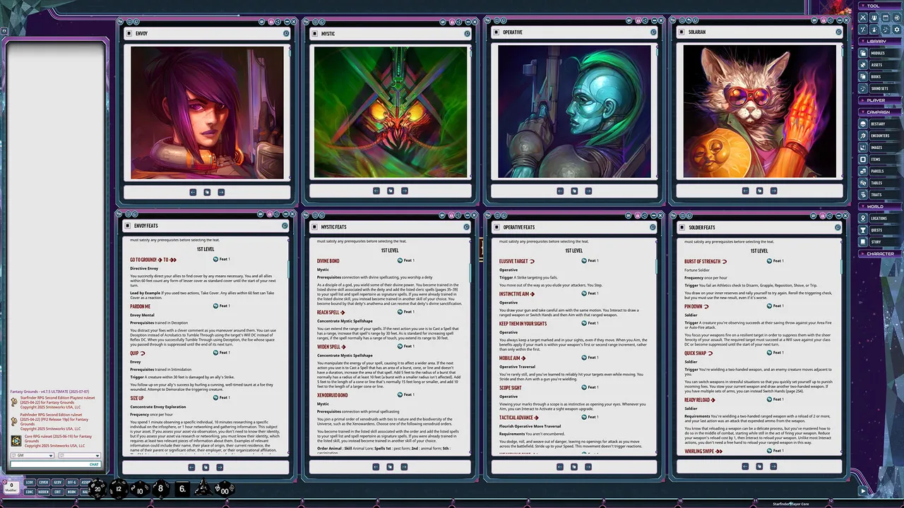 Fantasy Grounds - Starfinder 2 RPG - Player Core Screenshot 3