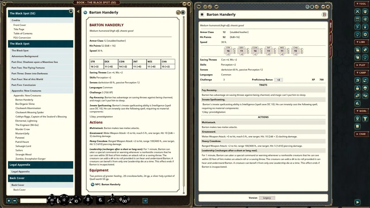 Fantasy Grounds - The Black Spot Screenshot 3