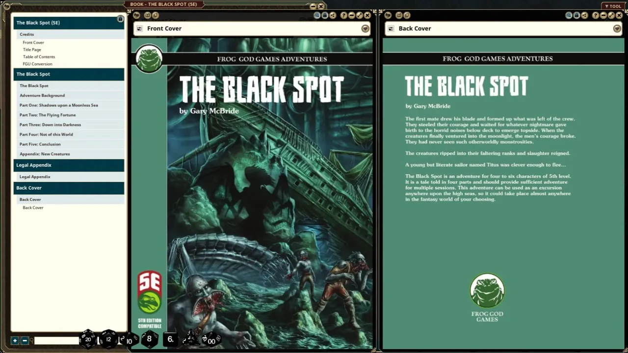 Fantasy Grounds - The Black Spot Screenshot 1