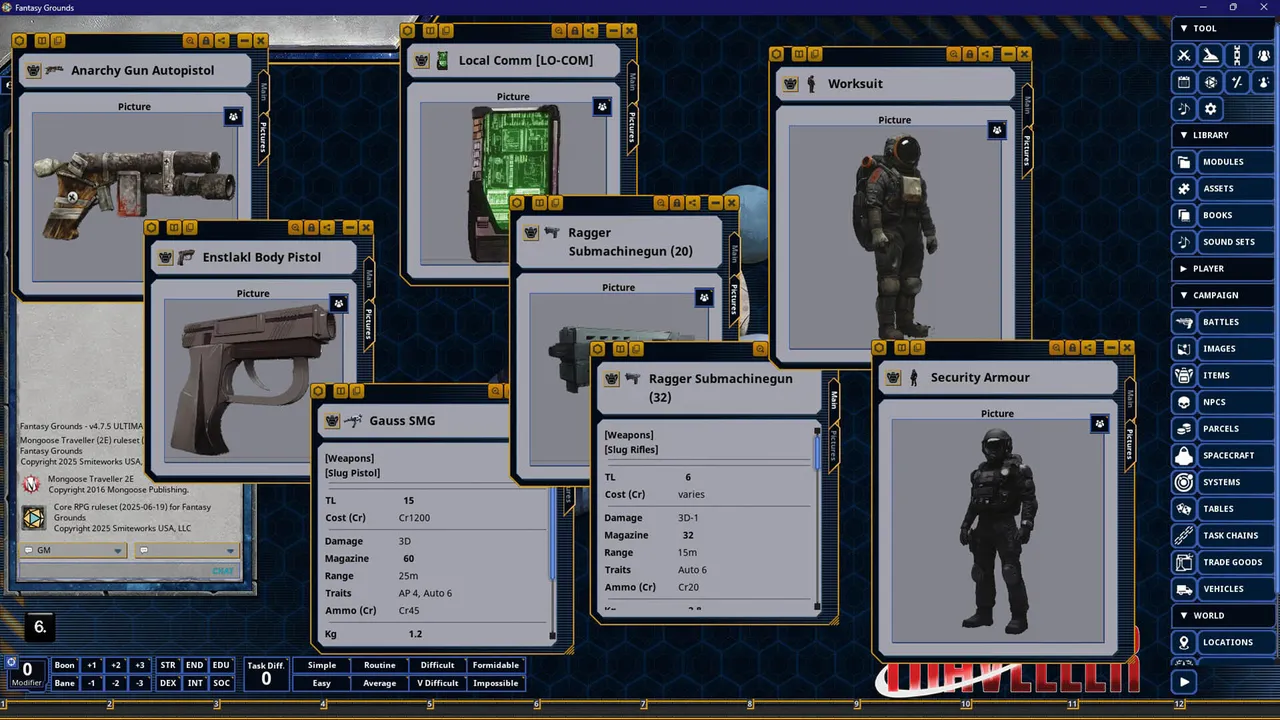 Fantasy Grounds - Traveller - The Fifth Frontier War: Opening Moves Screenshot 2