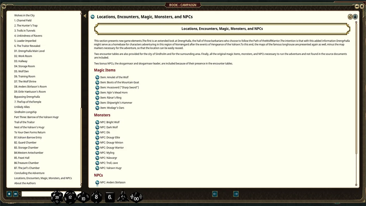 Fantasy Grounds - Thrones & Bones Adventure Book: Vengeance of the Valravn Screenshot 1