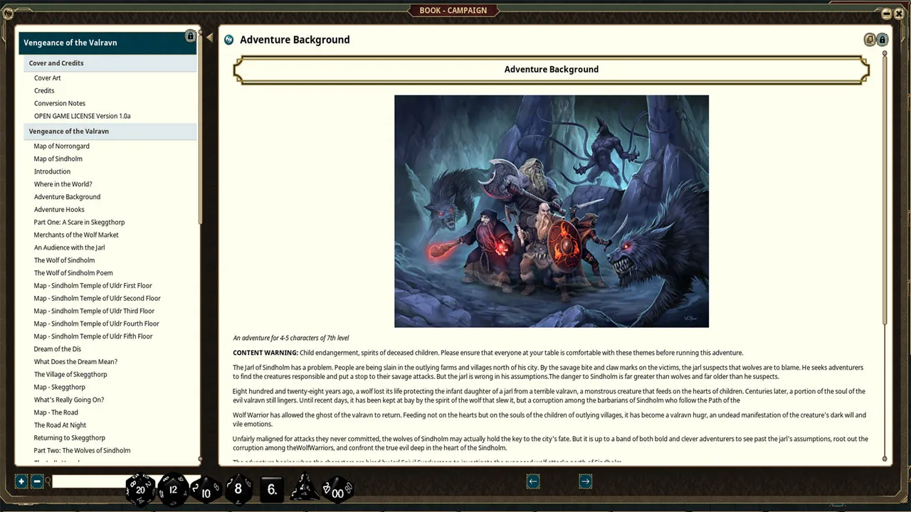 Fantasy Grounds - Thrones & Bones Adventure Book: Vengeance of the Valravn Screenshot 3