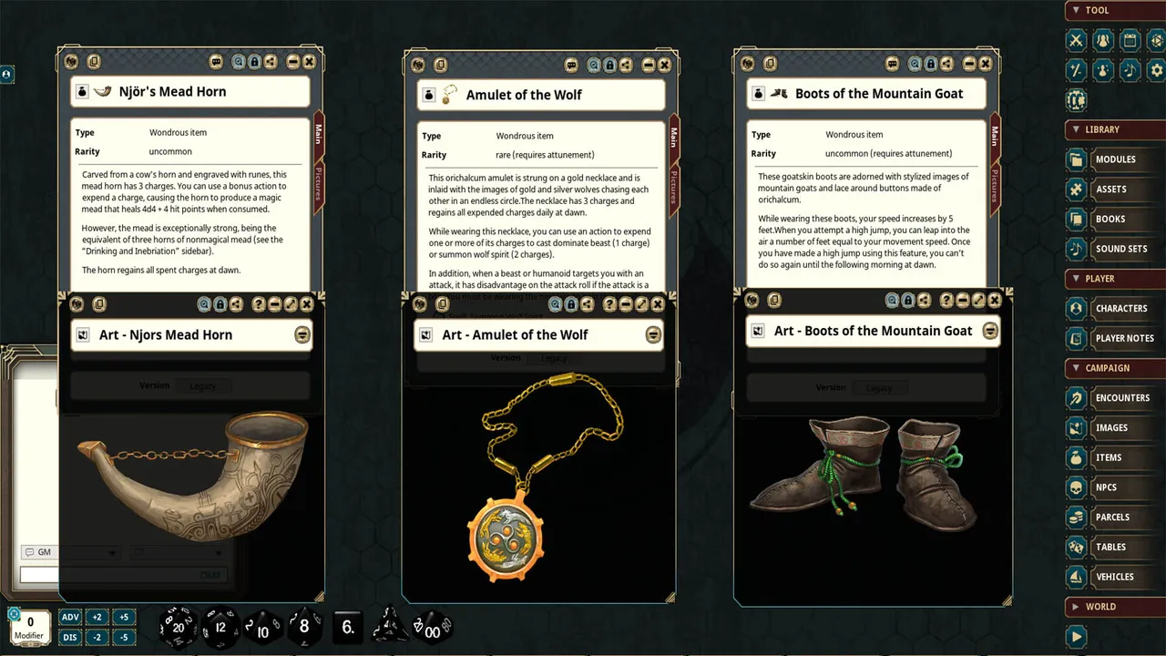 Fantasy Grounds - Thrones & Bones Adventure Book: Vengeance of the Valravn Screenshot 4