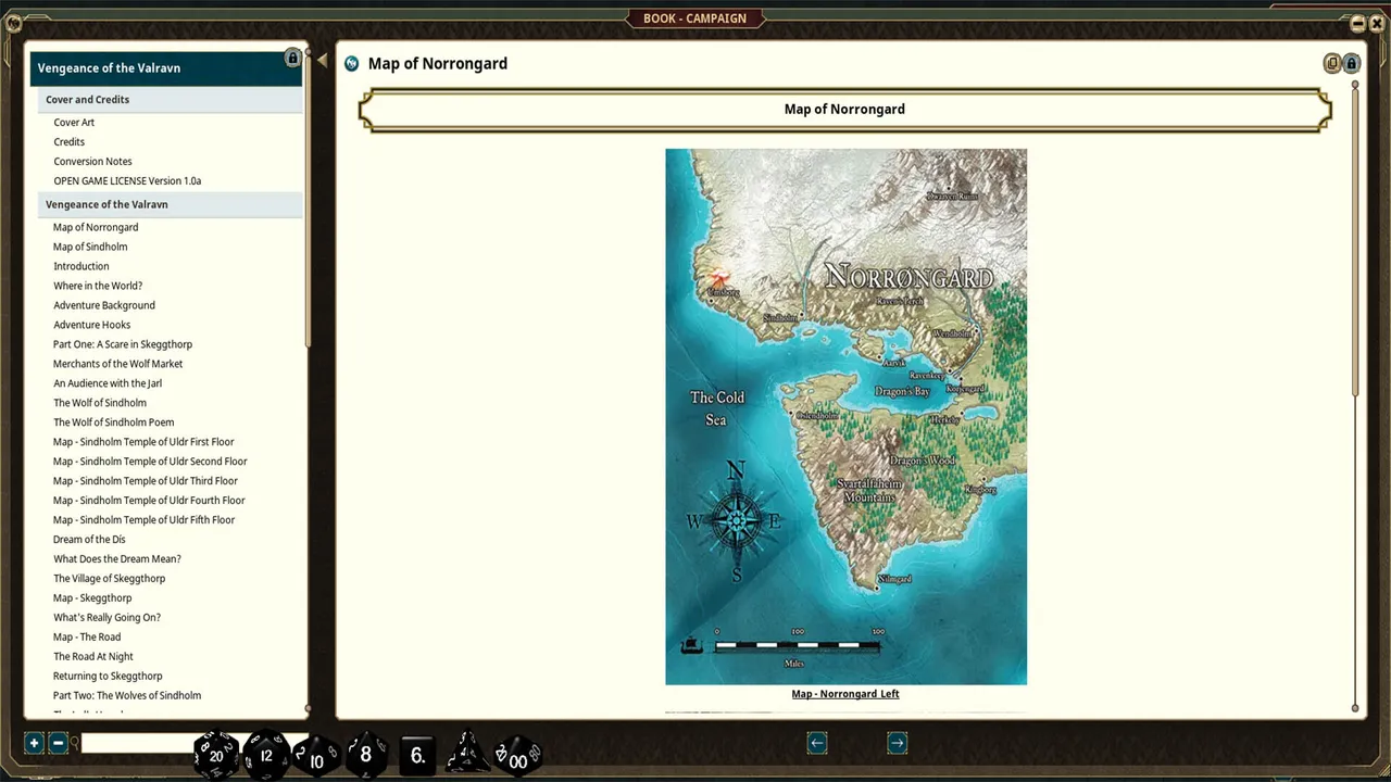Fantasy Grounds - Thrones & Bones Adventure Book: Vengeance of the Valravn Screenshot 0