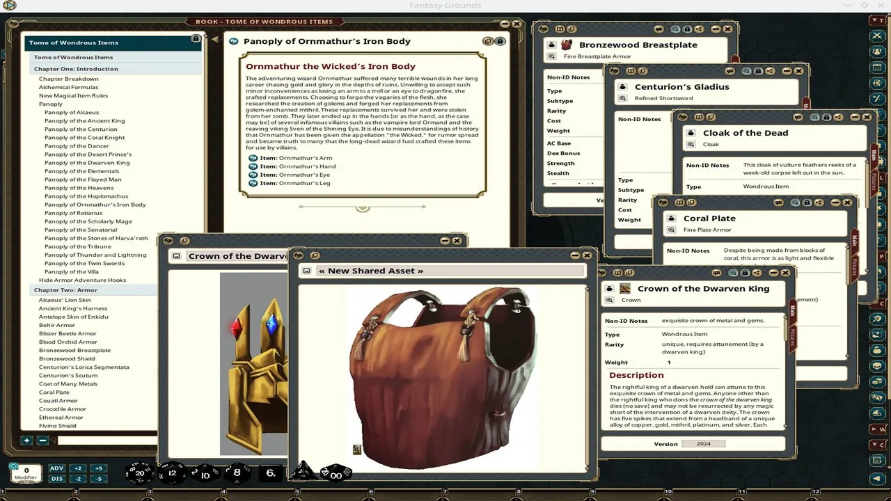 Fantasy Grounds - Tome of Wondrous Items Screenshot 1