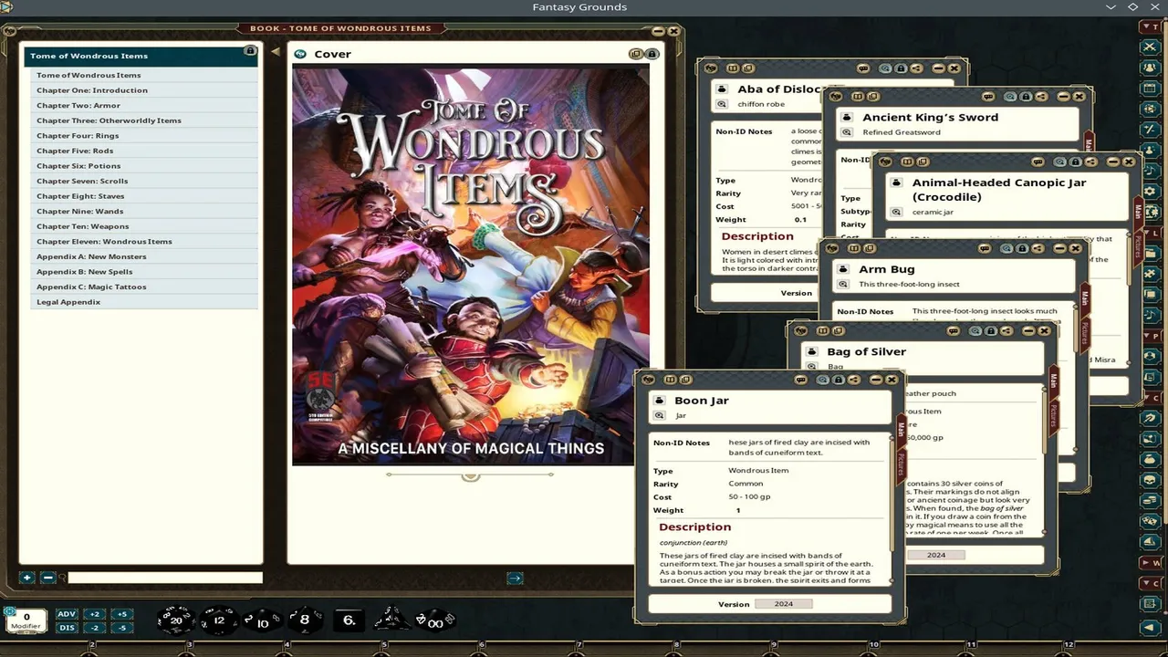Fantasy Grounds - Tome of Wondrous Items Screenshot 0